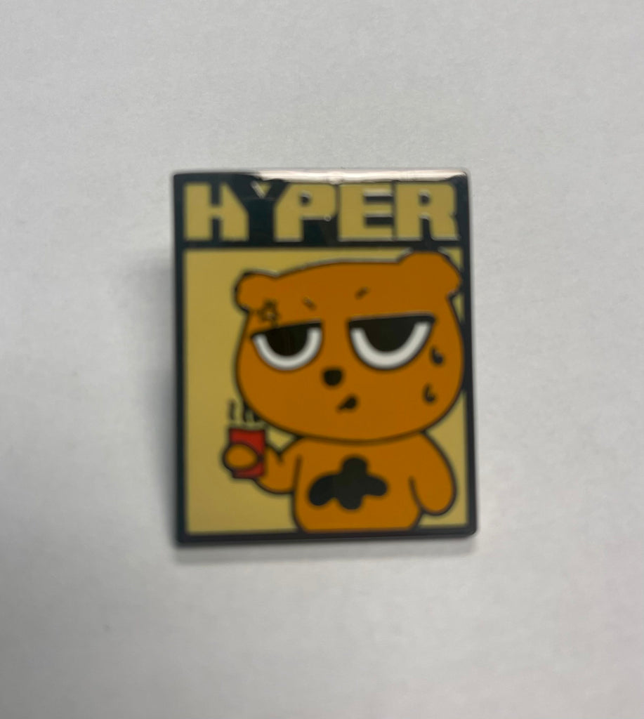 Hyper Coffee Bear Enamel Pin