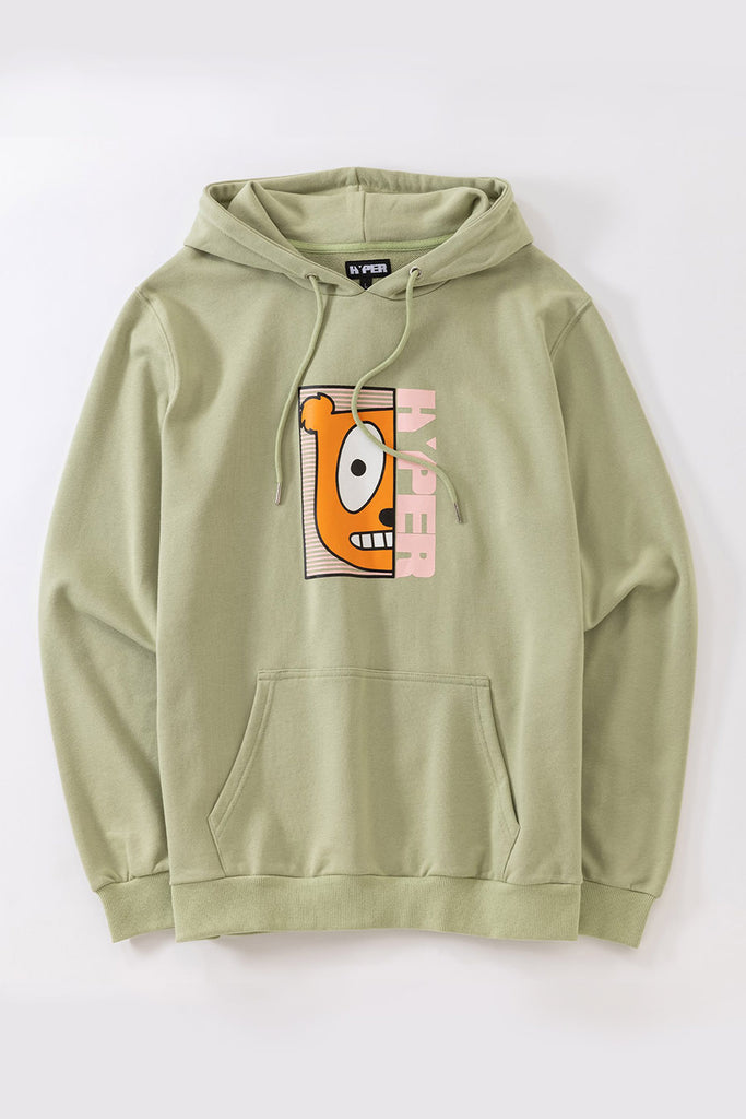 Youth | Half Face Green Hoodie